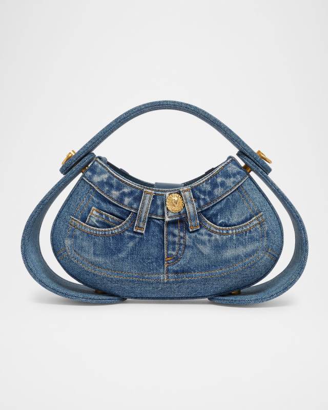 Jolie Madam Medium Top-Handle Bag in Denim
